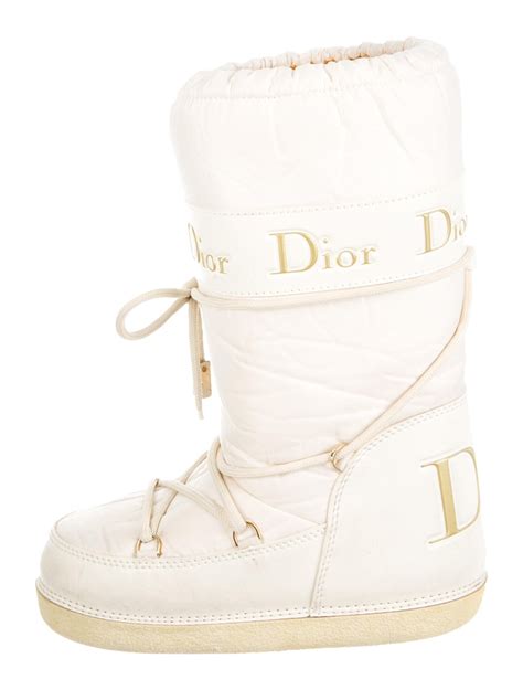 dior plush moon boots|christian Dior moon boots.